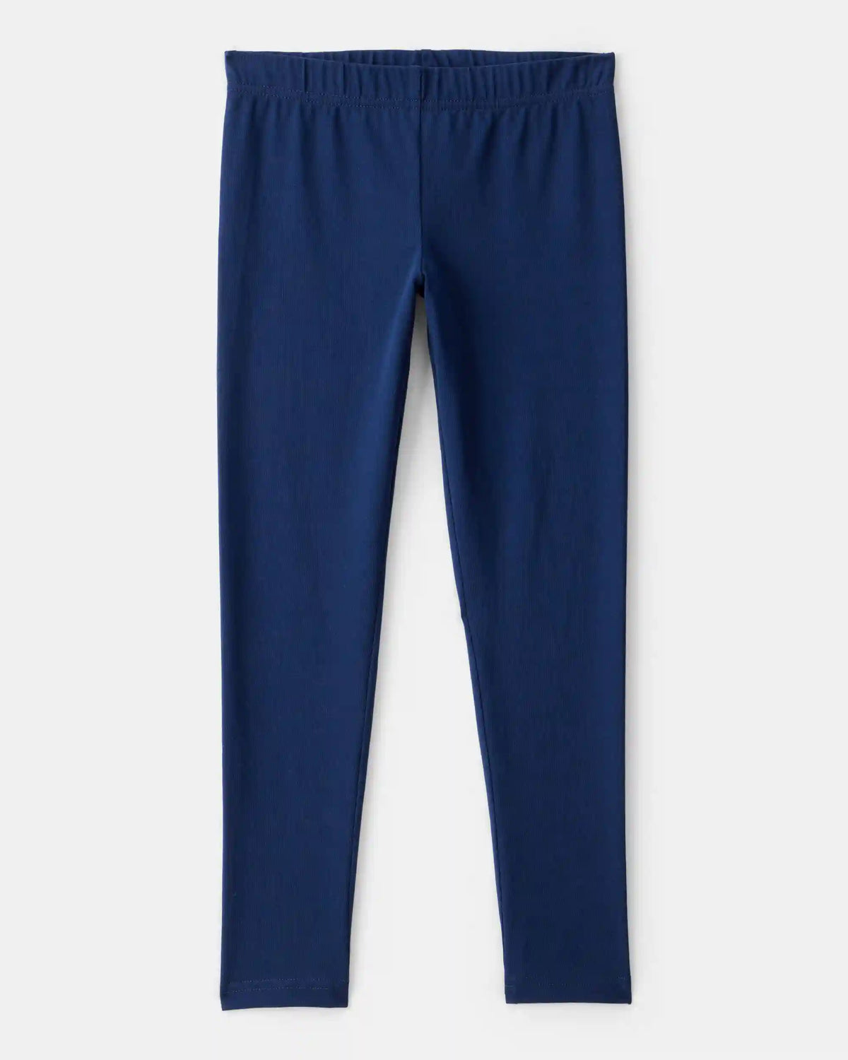 Girls Cotton Stretch Leggings - Navy