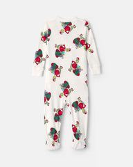 Baby 1-Piece Dr. Seuss™ The Grinch Christmas 2-Way Zip 100% Cotton Snug Fit Footed Pajama - Ivory