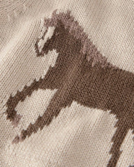 Baby Organic Cotton Horse Sweater Knit Pullover
