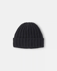 Boys Ribbed Beanie - Black
