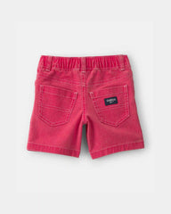 Toddler Boy Stretch Twill Shorts - Red