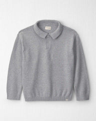 Boys Organic Cotton Sweater Knit Polo