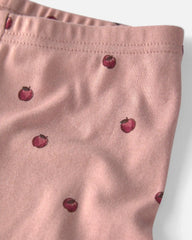 Girls 2-Piece Organic Cotton Pajamas in Apples