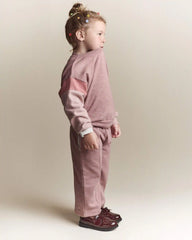 Toddler Girl Colorblock Dolman-Sleeve Sweatshirt - Mauve