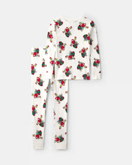 Kids 2-Piece Dr. Seuss™ The Grinch Christmas 100% Cotton Snug Fit Pajama Set - Ivory