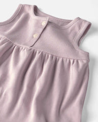 Toddler Girl 2-Pack Organic Cotton Knit Tanks in Seashells