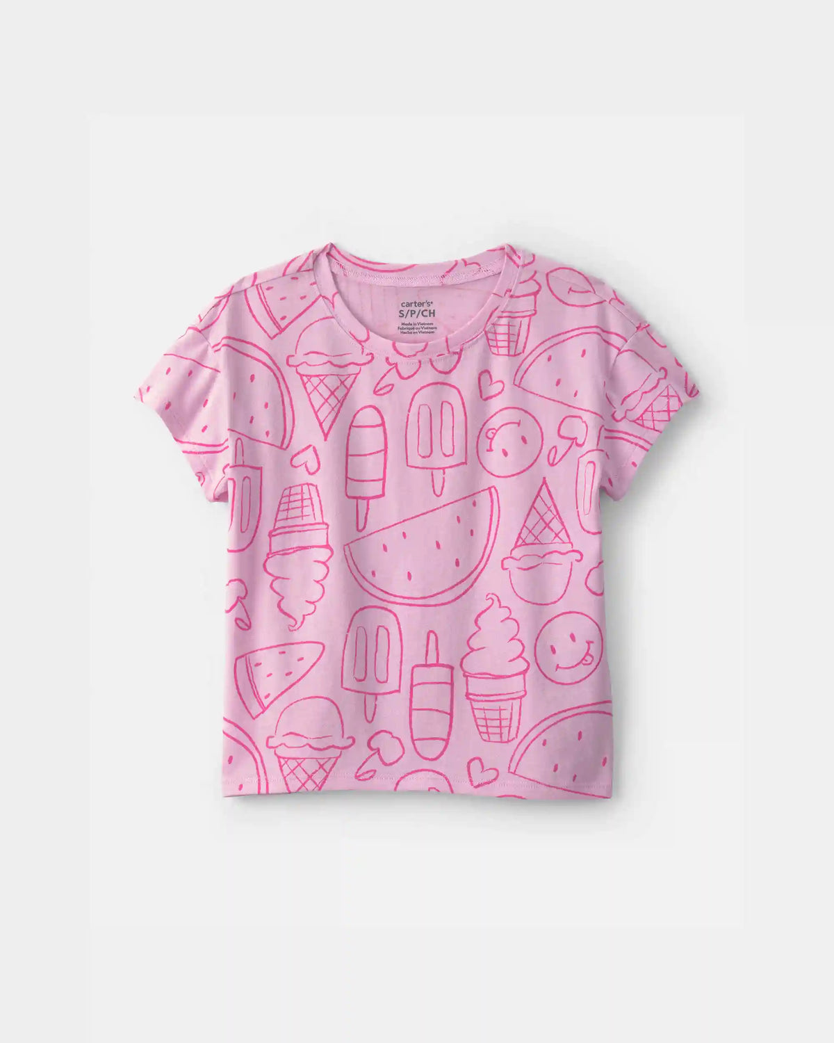 Girls Summer Treats Top - Pink
