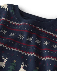 Adult 2-Piece Organic Cotton Fair Isle Pajamas