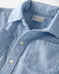 Toddler Boy Organic Cotton Chambray Button-Down Top