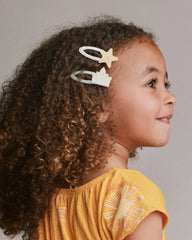Toddler Girl 6-Pack Sandcastle Hair Clips - Cream/Light Pink/Blue