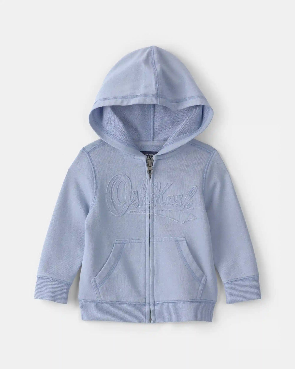 Baby Boy OshKosh Logo Zip-Up Hoodie - Blue