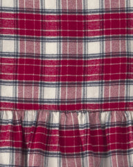 Toddler Girl 2-Piece Organic Cotton Flannel Jumper Set