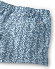Toddler Boy Recycled Swim Trunks in Bloom Lagoon