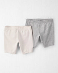 Girls 2-Pack  Organic Cartwheel Shorts