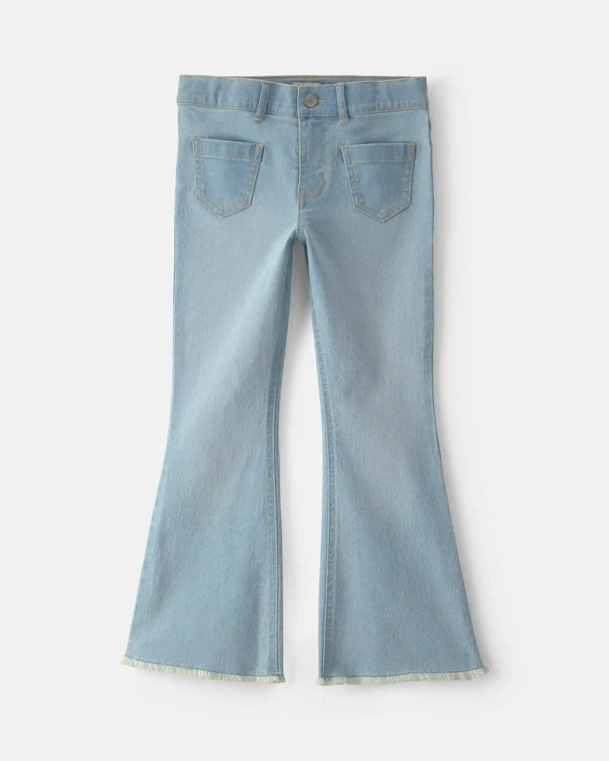 Girls Denim Flare Jeans - Light Wash