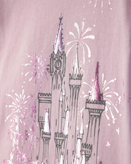 Toddler Girl Disney© Castle Graphic Tee - Pink