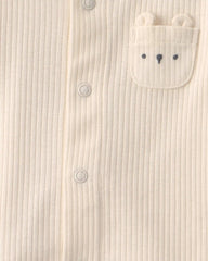 Baby Boy 3-Piece Bear Layering Set - Ivory
