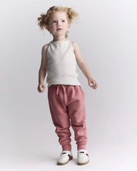 Toddler Girl Ribbed Playtime Tank Top - Cream