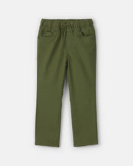 Toddler Boy Pull-On Pants - Olive Green