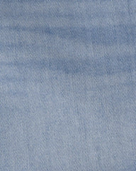 Girls Eyelet Trim Denim Shorts - Medium Wash
