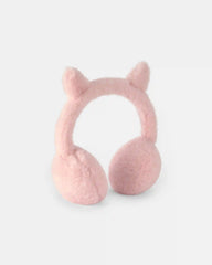 Toddler Girl Cat Earmuffs - Pink