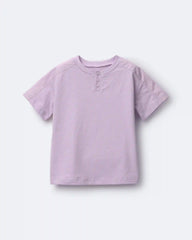 Toddler Henley Tee- Purple