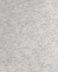 Baby Girl Fleece Zip-Up Hoodie - Grey