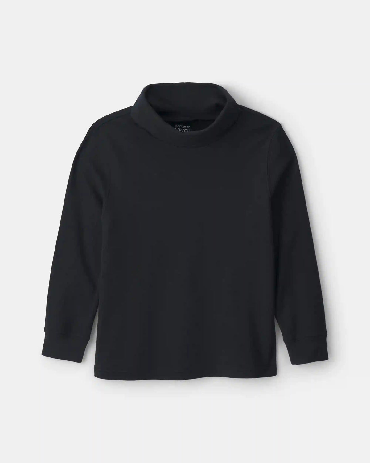 Boys Long-Sleeve Turtleneck - Black