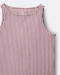Toddler Girl Ribbed Playtime Tank Top - Mauve