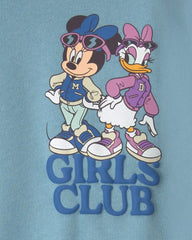 Toddler Girl 2-Piece Disney© Minnie & Daisy Fleece Long-Sleeve Top & Pant Set - Blue