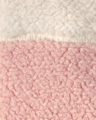 Baby Girl 3-Piece Color Block Teddy Fleece Layering Set - Pink