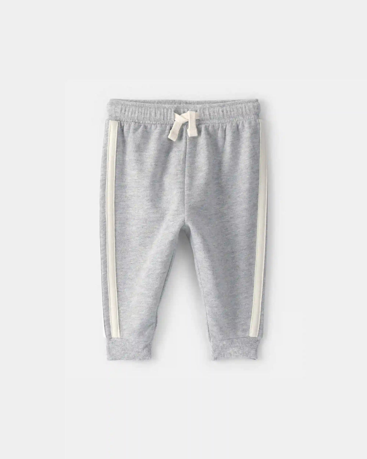 Baby Boy French Terry Pants - Heather Grey   
