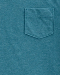 Baby Solid Short-Sleeve Pocket Tee - Teal