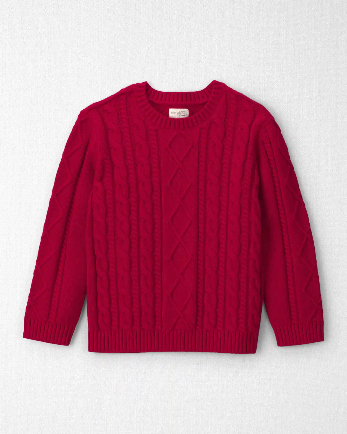 Boys Organic Cotton Cable Knit Sweater