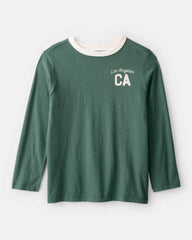 Kids Los Angeles Long-Sleeve Graphic Tee - Green