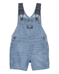 Baby Denim Shortalls - Blue