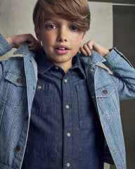 Kids Hickory Denim Jacket - Light Wash