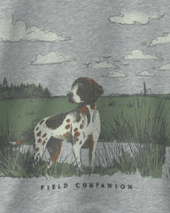 Boys 'Field Companion' Dog French Terry Pullover Sweatshirt - Grey