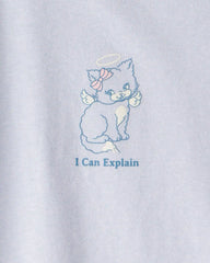 Girls Cat Short-Sleeve Graphic Tee - Blue