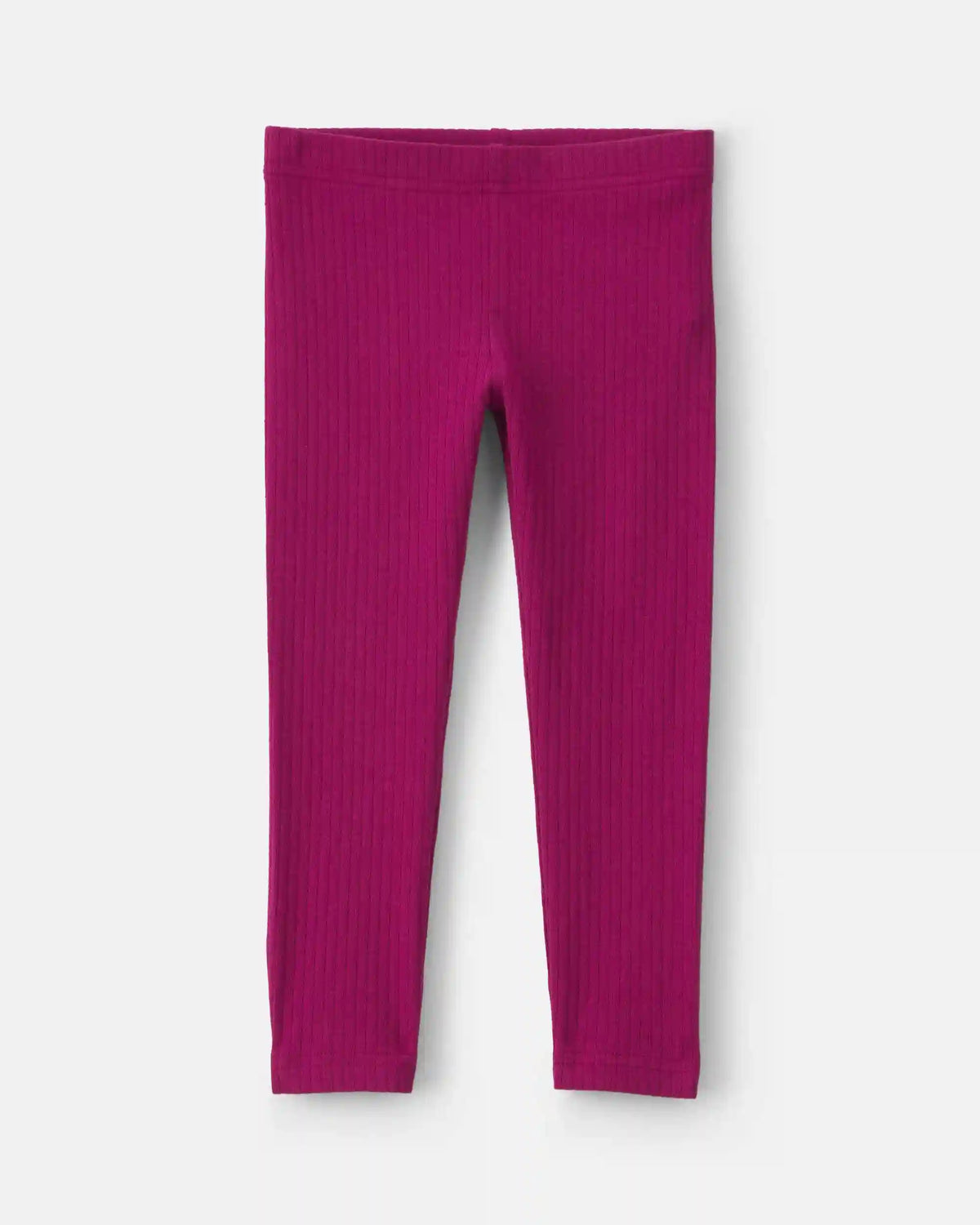 Toddler Girl Cotton Pull-On Stretch Leggings - Burgundy