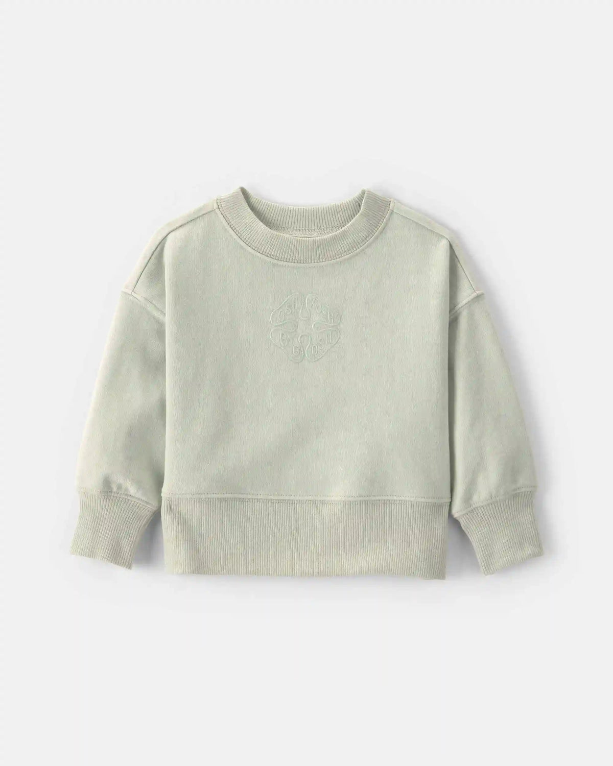 Baby Girl OshKosh Logo French Terry Pullover Sweatshirt - Green
