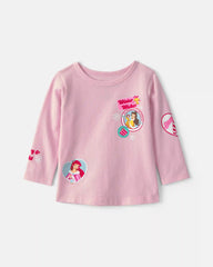 Toddler Girl Disney© Princess Long-Sleeve Graphic Tee - Pink