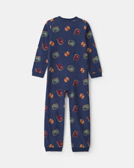 Boys 1-Piece Varsity Fleece Loose Fit Pajama - Navy Blue