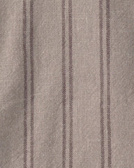 Baby Boy 2-Piece Striped Overall Set - Brown