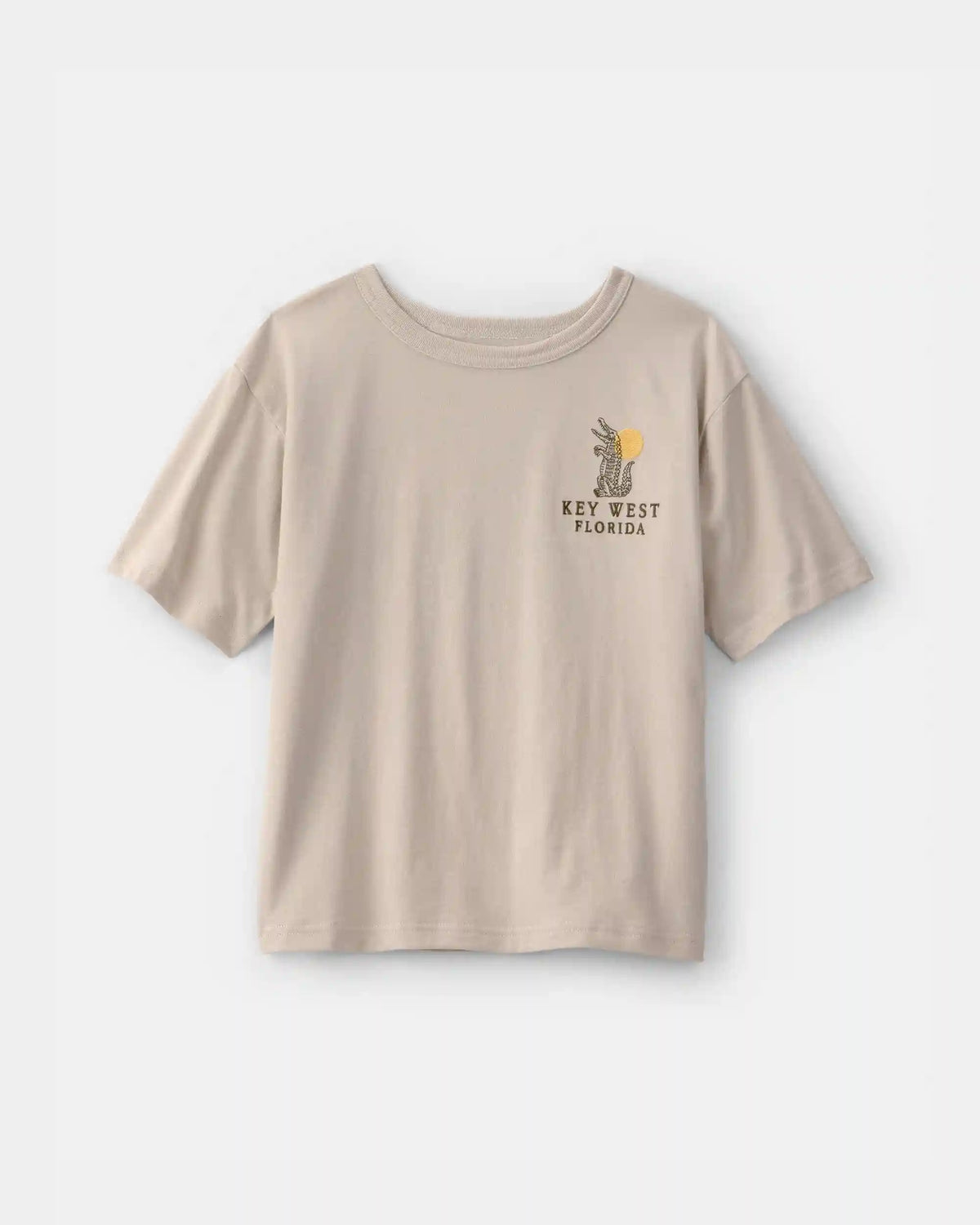 Boys Key West Graphic Tee - Beige