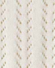 Baby Girl Organic Cotton Sweater Knit Bubble
