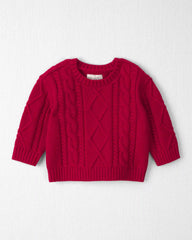 Baby Organic Cotton Cable Knit Sweater
