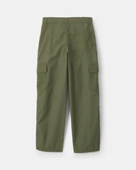 Boys Baggy Cargo Pants - Olive Green
