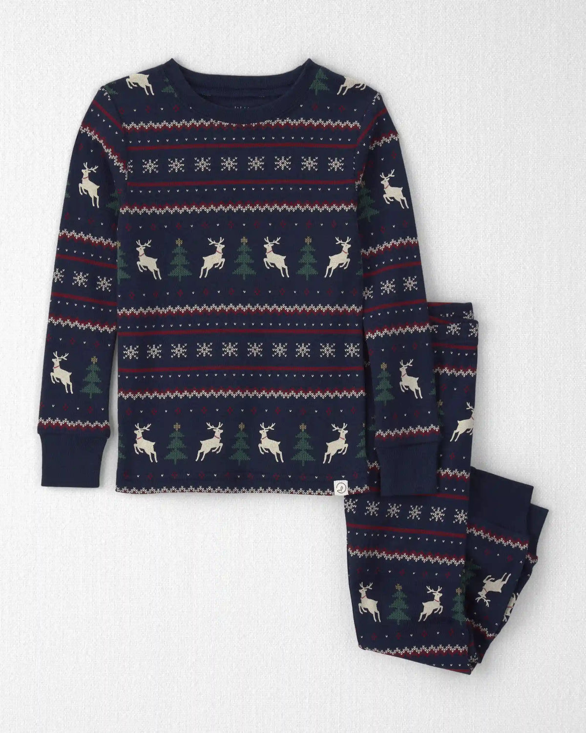 Toddler 2-Piece Organic Cotton Fair Isle Pajamas