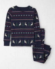 Toddler 2-Piece Organic Cotton Fair Isle Pajamas